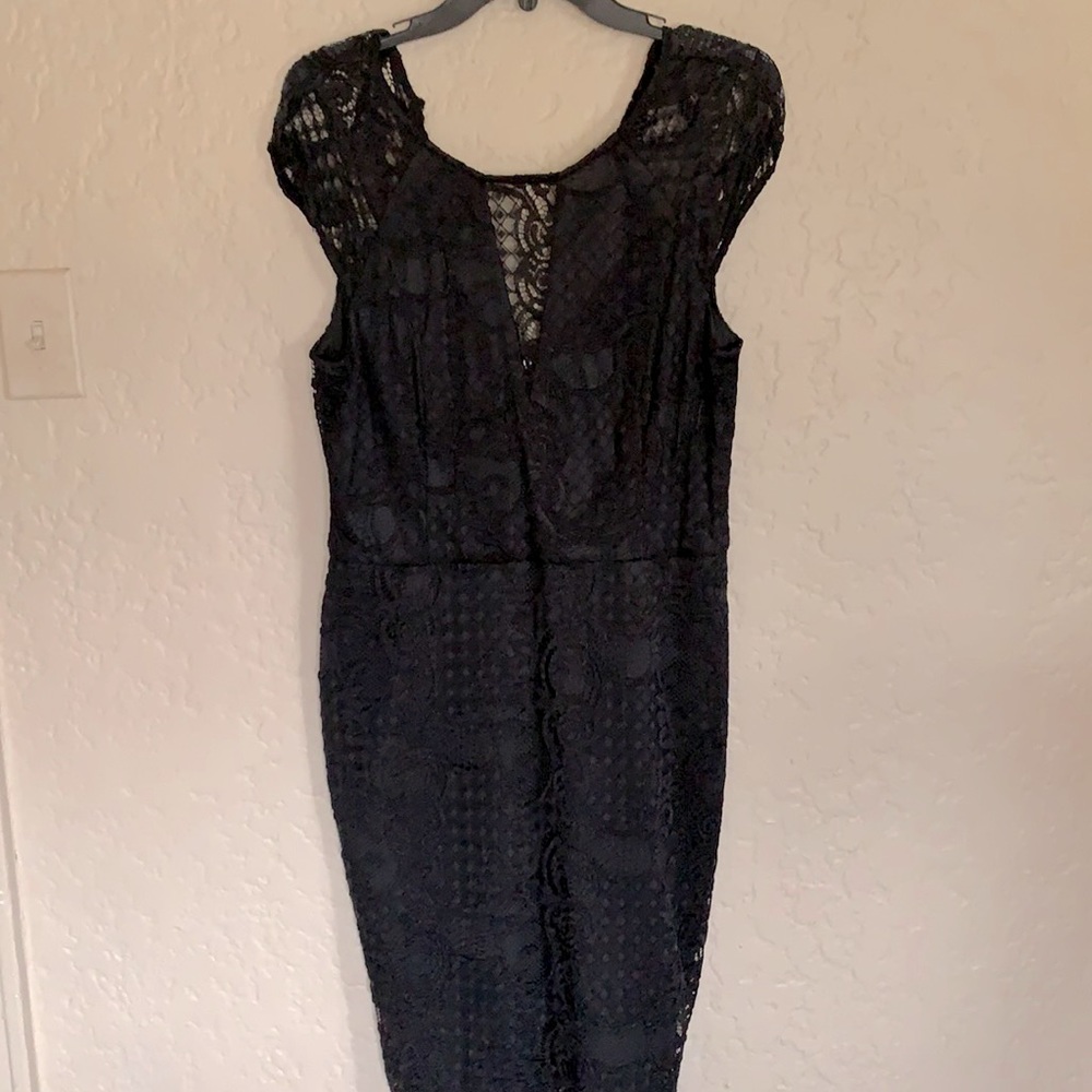 Guess Black Lace Dress